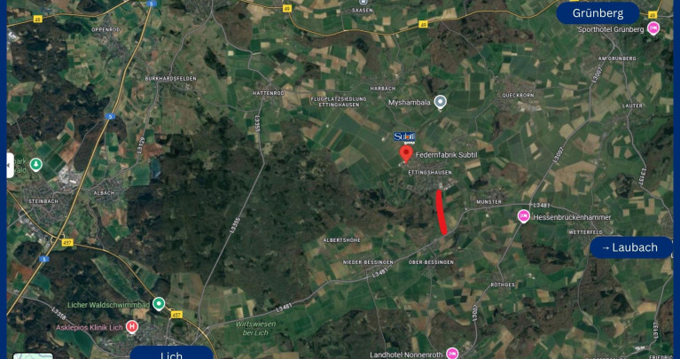 Wichtige Information zur Anfahrt - Federnfabrik Subtil Ettingshausen